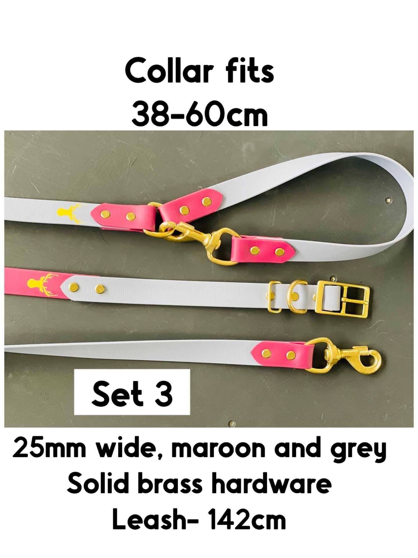 25mm wide Biothane dog collar