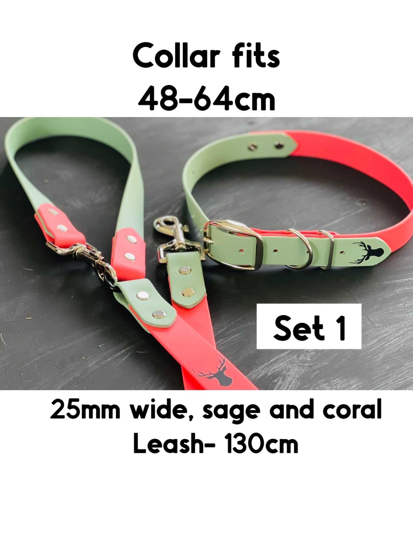 25mm wide Biothane dog collar