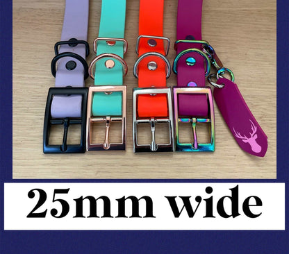 25mm biothane dog collar custom made