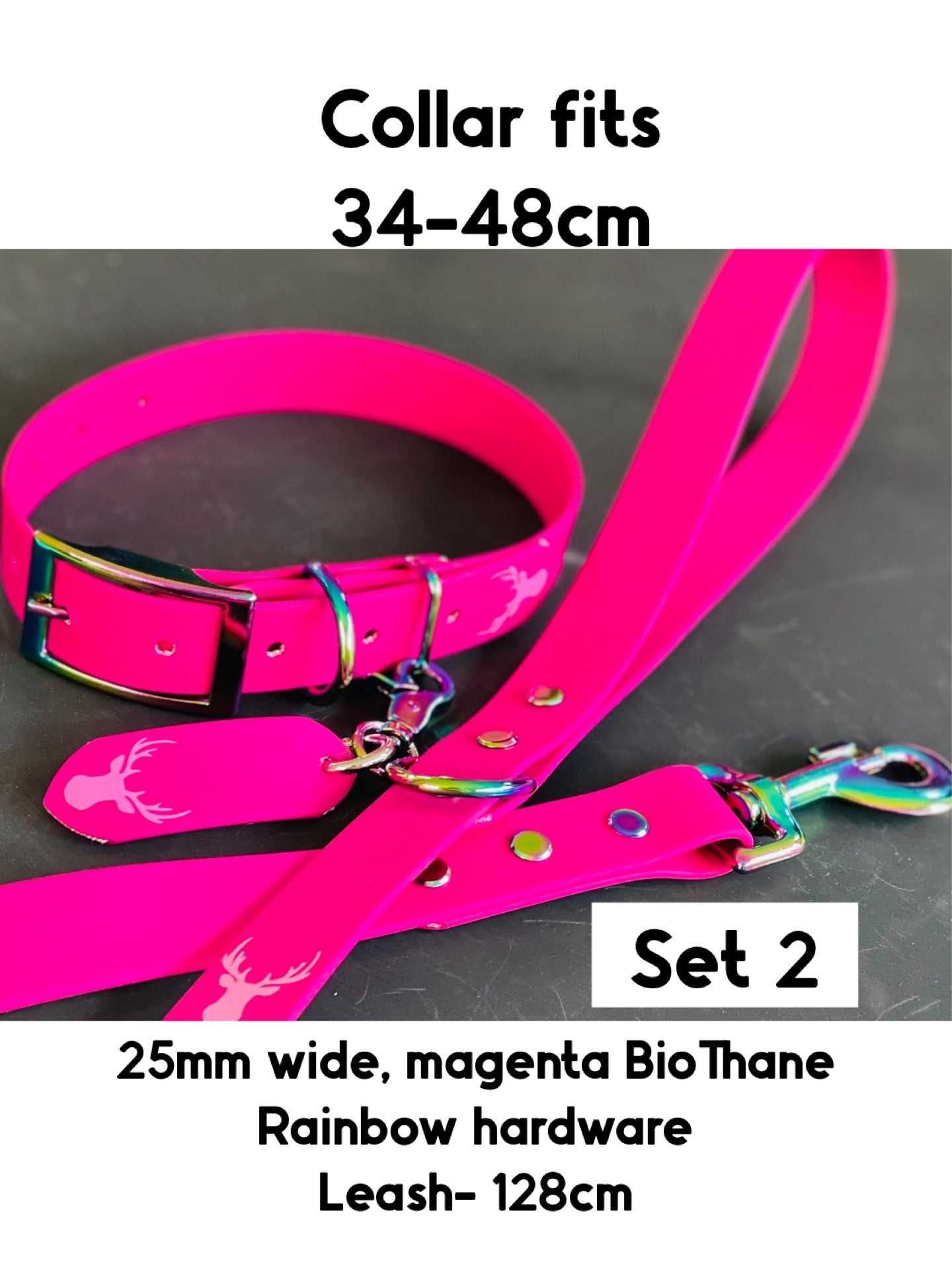 25mm wide Biothane dog collar